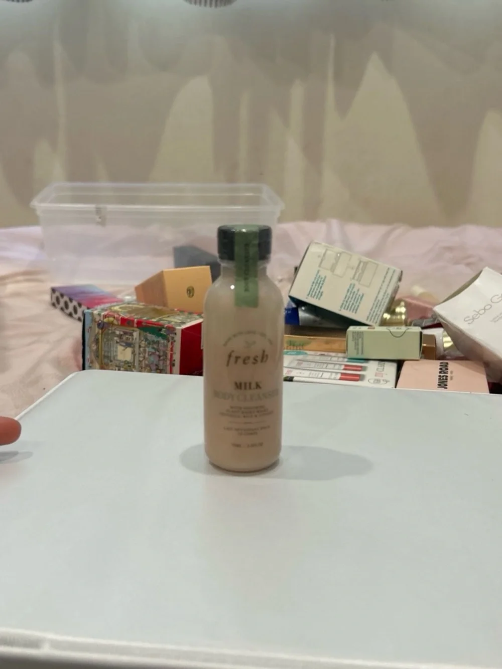 fresh Milk Body Cleanser - Cream Bottle with Green Cap Accent